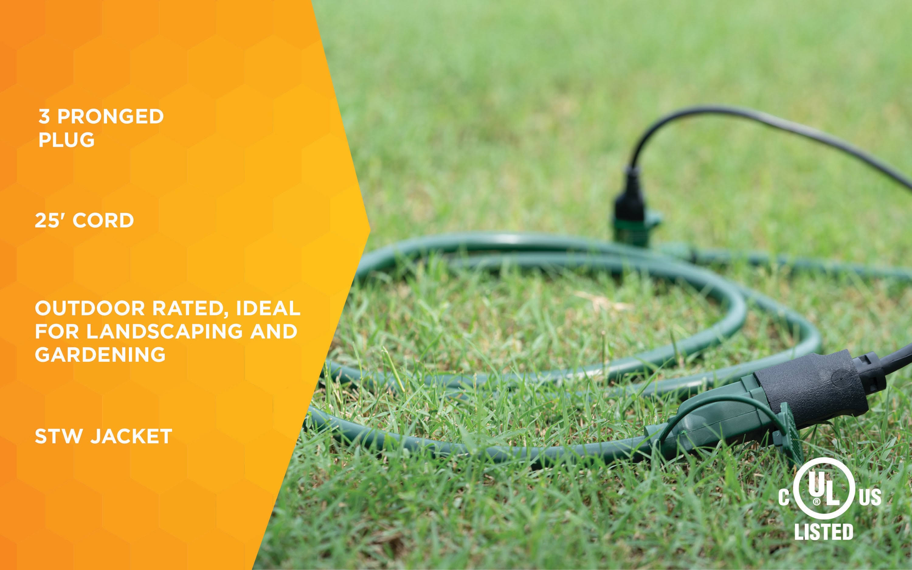 3-Outlet Extension Cord (25 ft.)