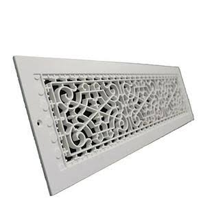 SMI Ventilation Products VWM630 Cold Air Return- 6 in x 30 in Victorian Style Wall Mount- Overall Dimensions 8 in x 32 in