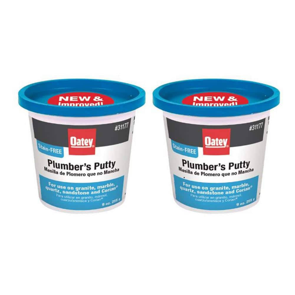 Oatey 31177 9 oz. Stain-Free Plumber's Putty (2-Pack)