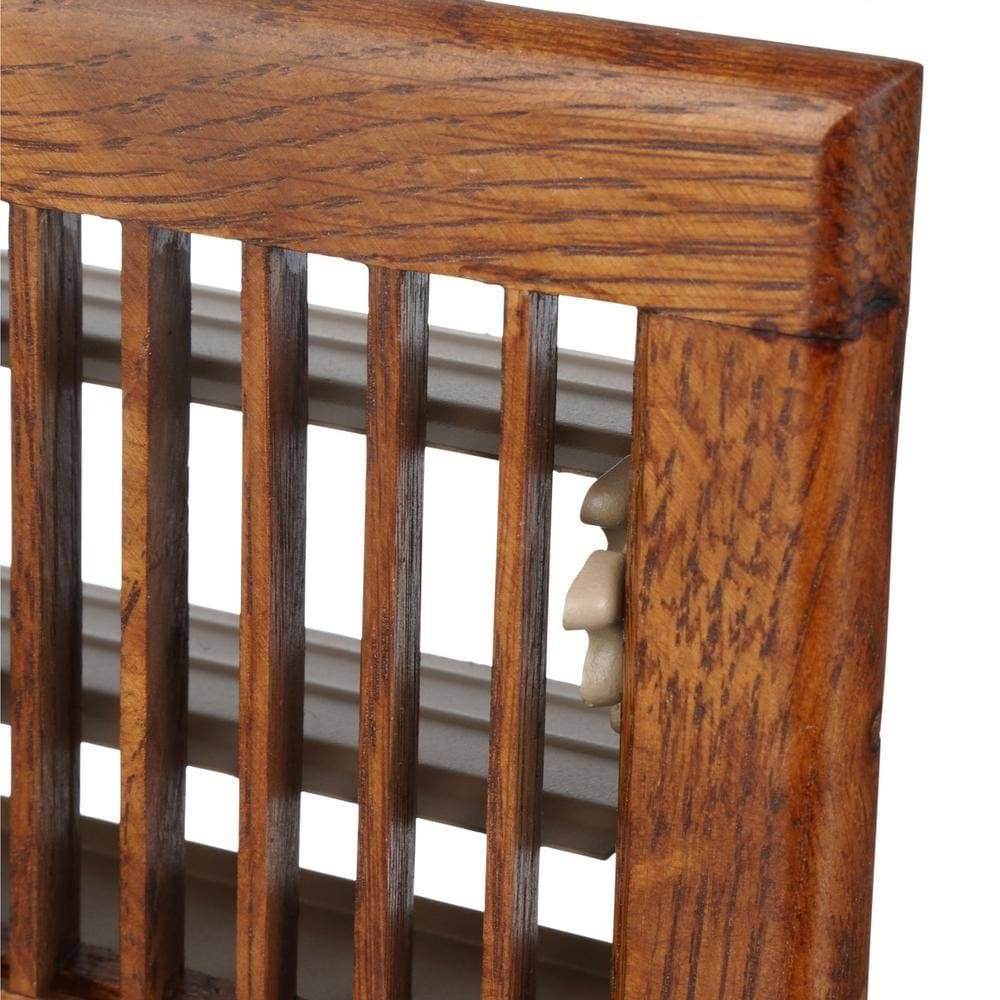 T.A. Industries 4 in. x 10 in. Oak Floor Diffuser