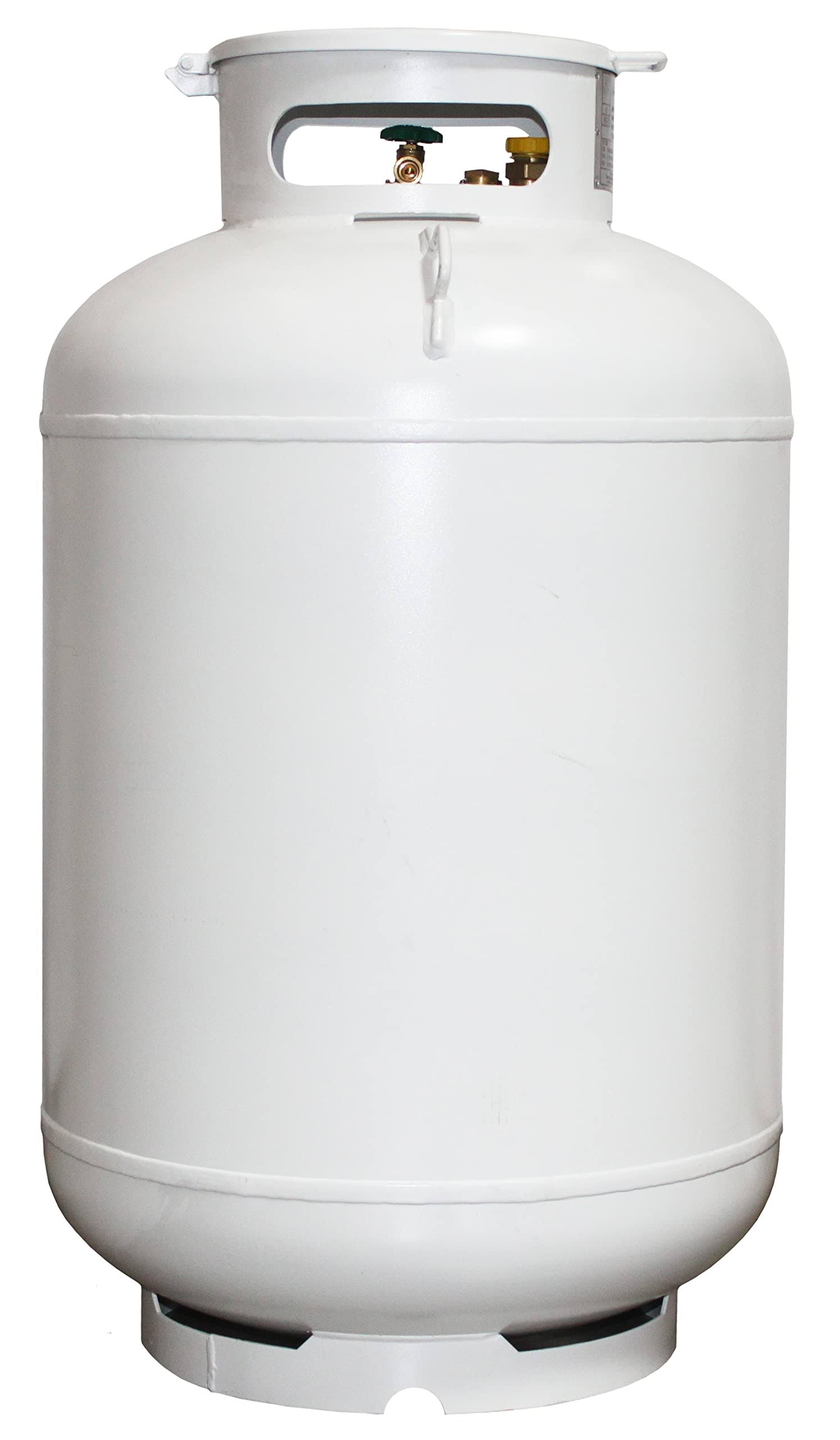 Flame King 420lb (120 Gallon) ASME Vertical Steel Propane Tank, White