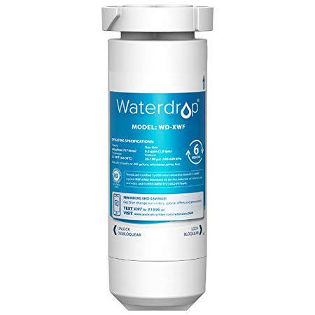 Waterdrop XWF Refrigerator Water Filter, Replacement for GE XWF Refrigerator Water Filter