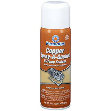 Permatex 80697 Copper Spray-A-Gasket Hi-Temp Adhesive Sealant, 9 oz. Net Aerosol