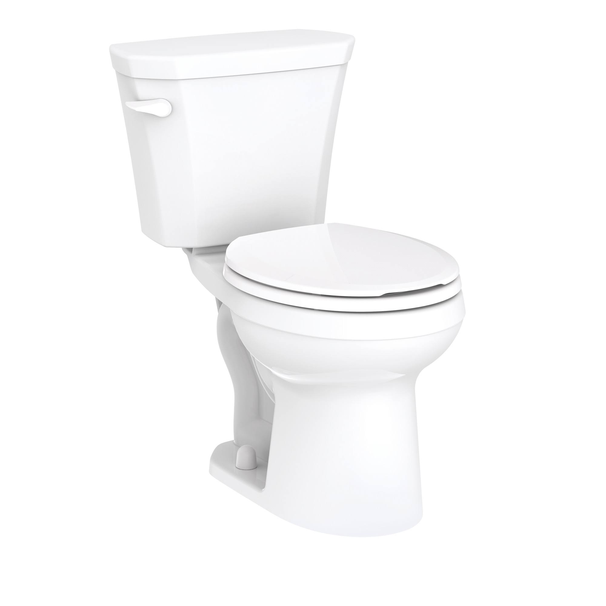 Gerber Viper Two-Piece 1.28 GPF Gravity Fed Round Front Toilet in White with Slow Close Seat
