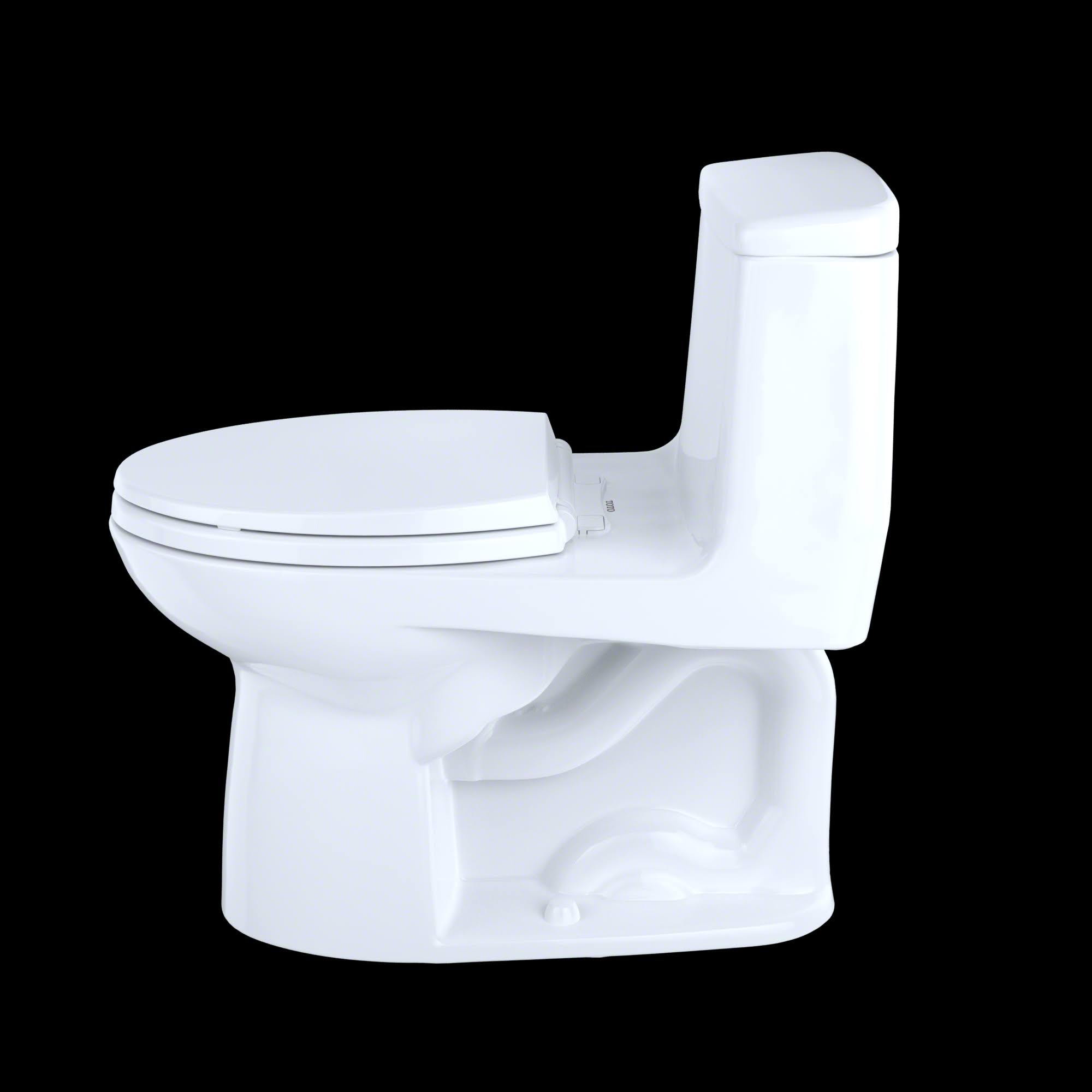 Toto MS854114EG#01 Eco UltraMax One-Piece Elongated 1.28 GPF Toilet with CeFiONtect , Cotton White