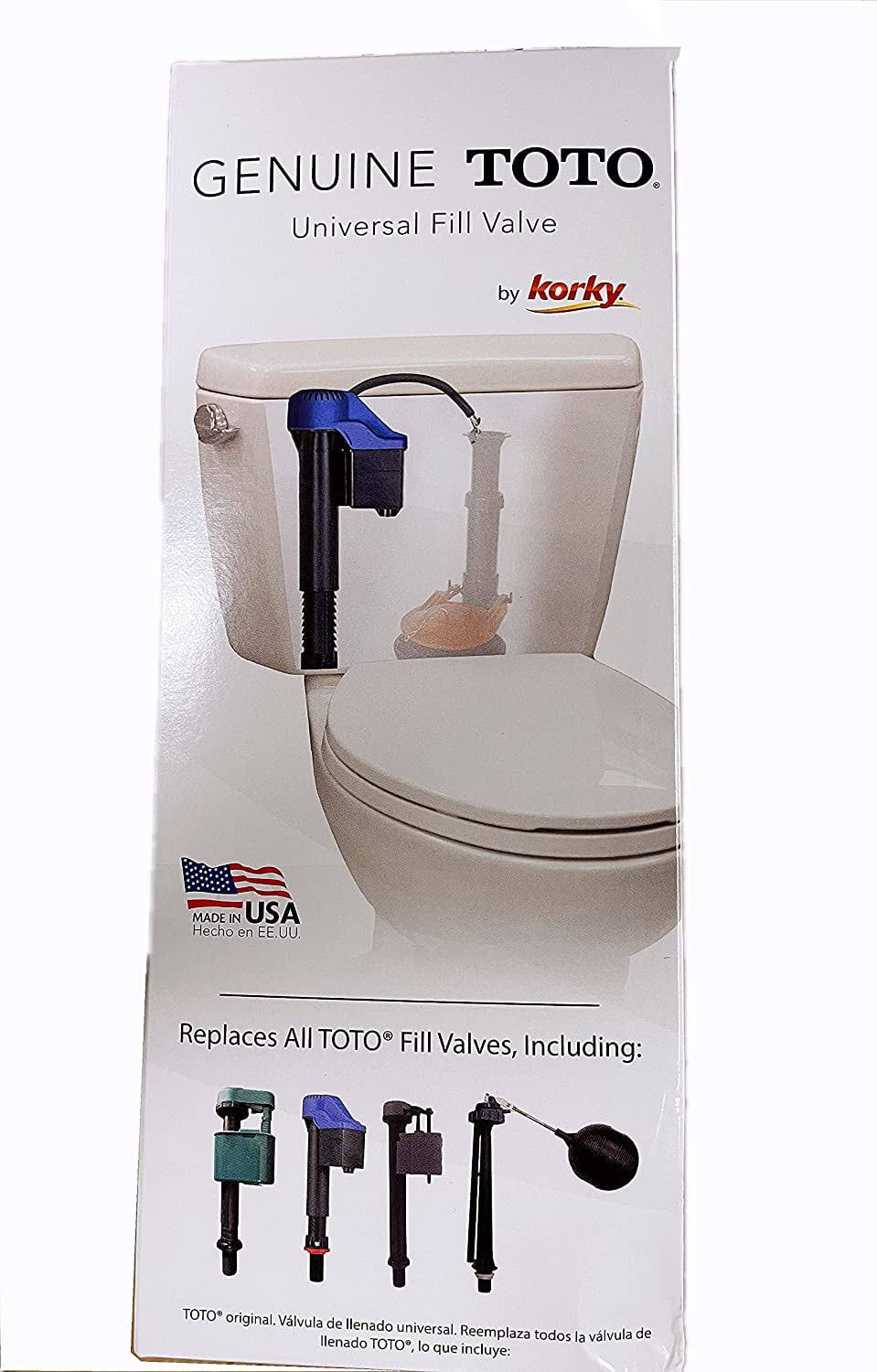 Genuine Toto USA Made Korky 528GT Blue Universal Toilet Fill Valve Replacement Assembly Kit Parts,Replace TSU99A.X and All Other Toto Toilets (1)