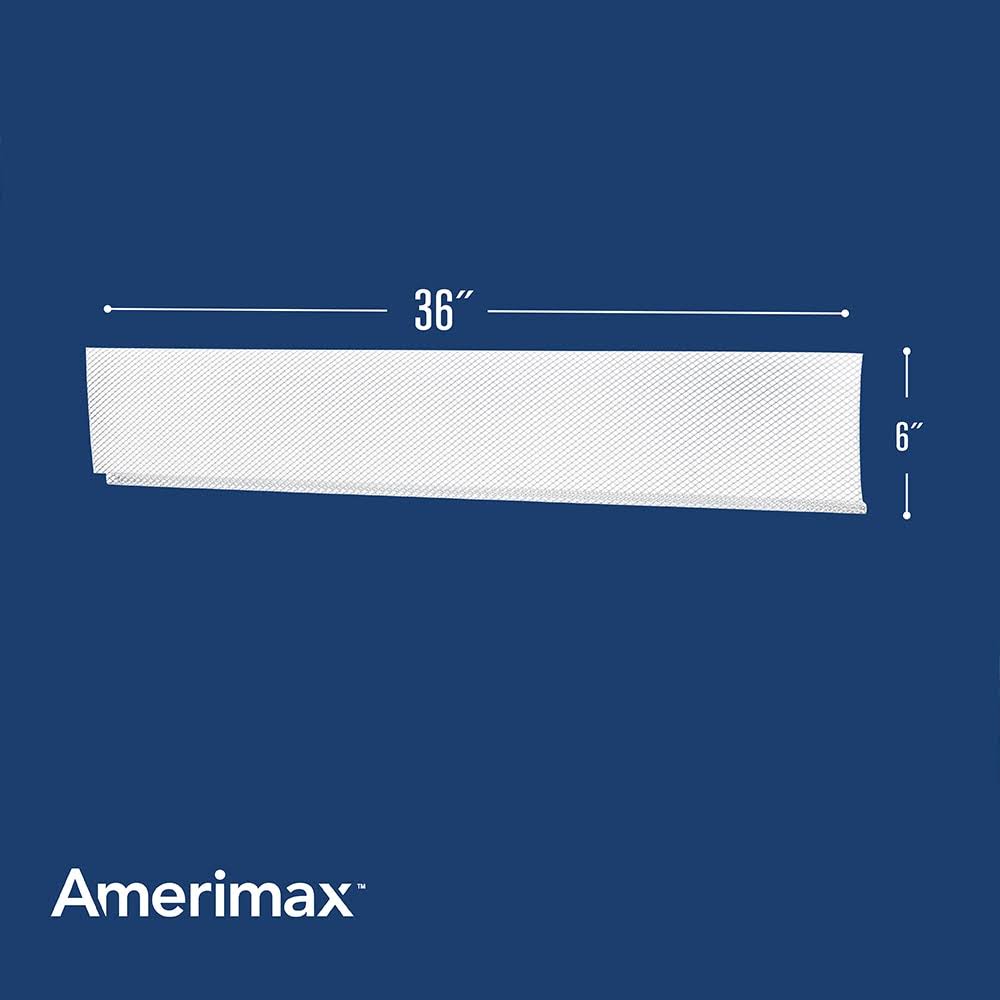 Amerimax Lock-In Gutter Guard Galvanized Steel (5.25-in x 3-Ft) Gutter Guard in White | 6363