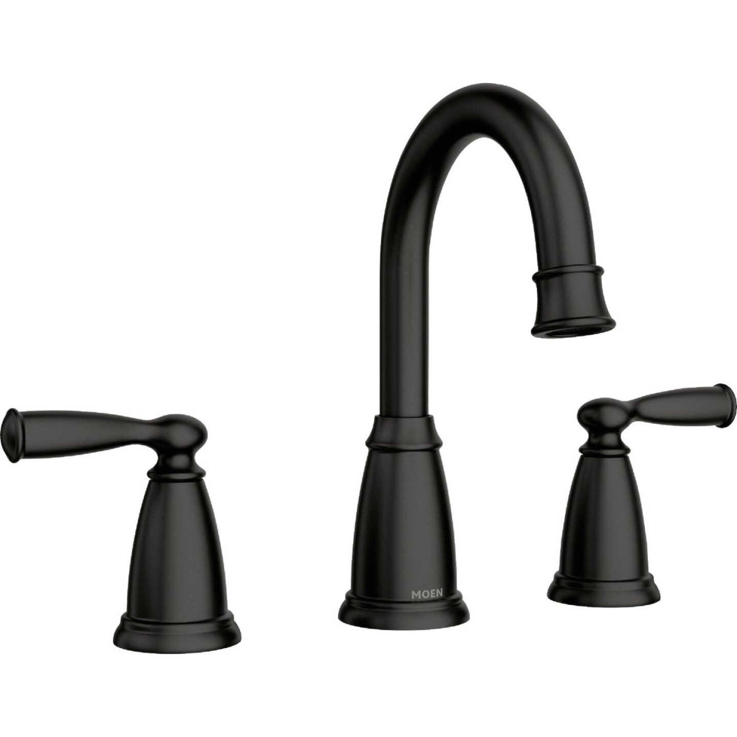 Moen Banbury Matte Black 2-Handle Widespread Bathroom Faucet
