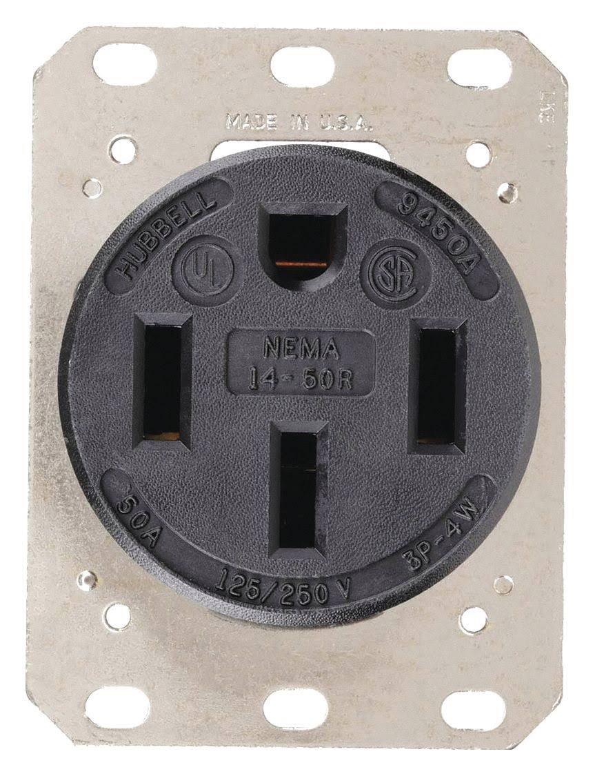 Receptacle Hubbell Wiring Device-Kellems HBL9450A
