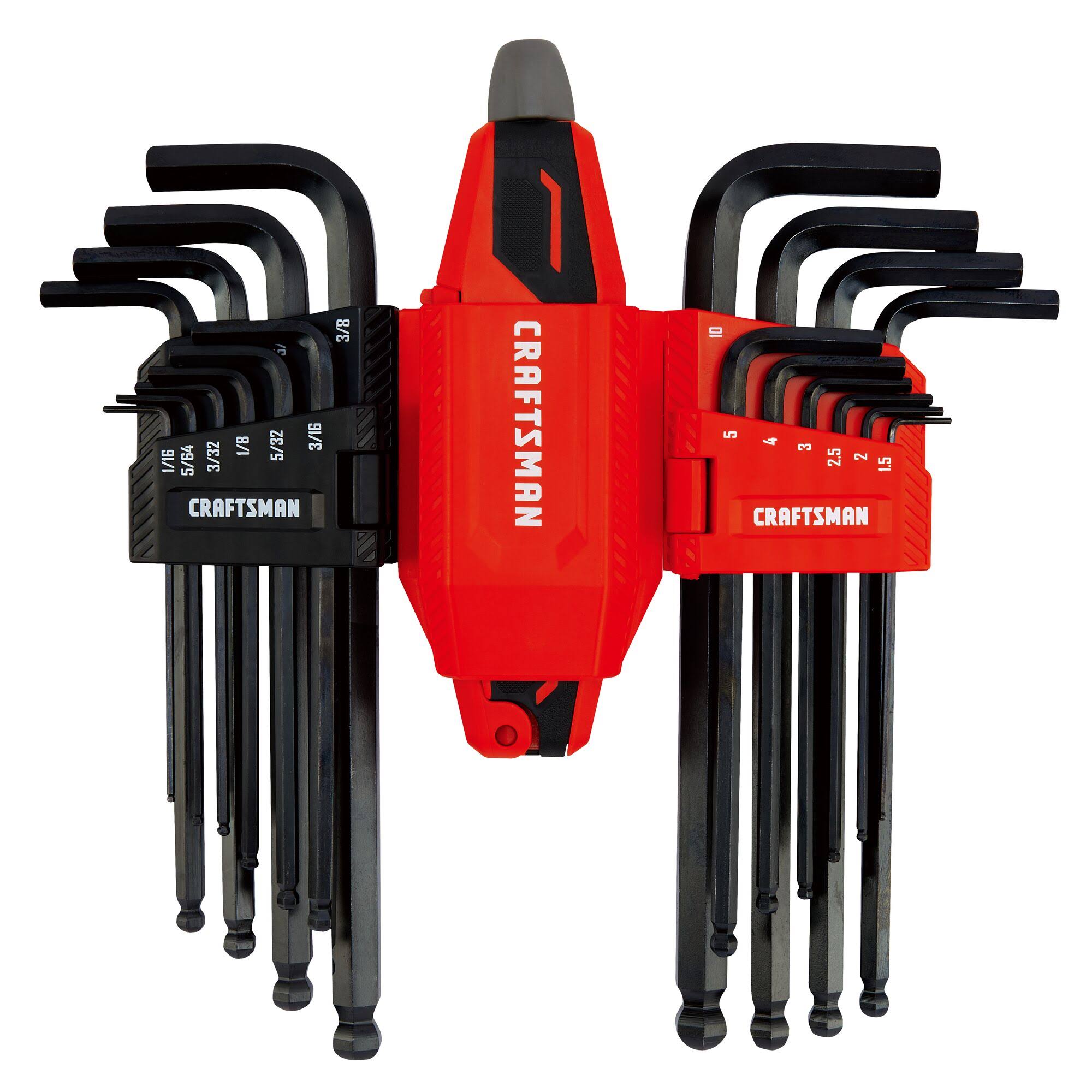 Craftsman 20-Key Standard & Metric Combination Hex Key Set- Each