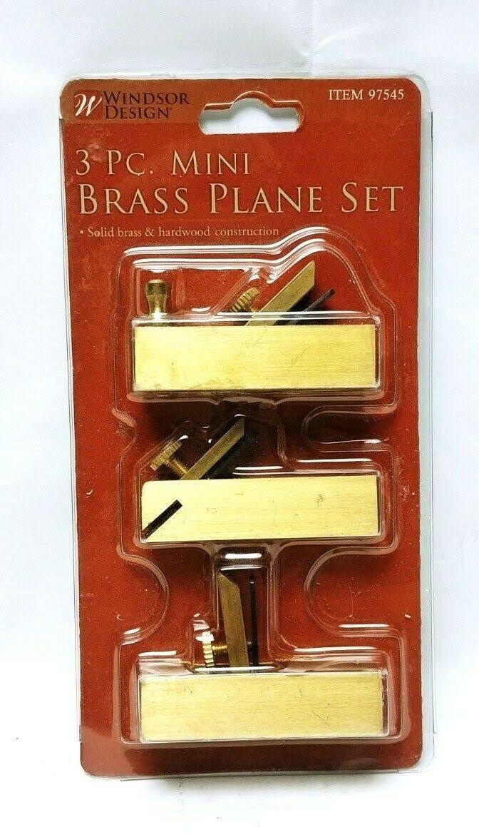 Windsor Design Mini Brass Plane Set 3 Pc.