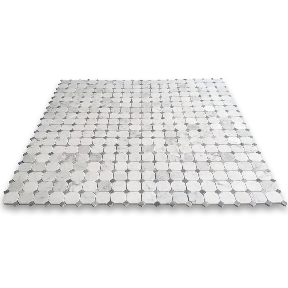 Octagon Carrara White Marble 2