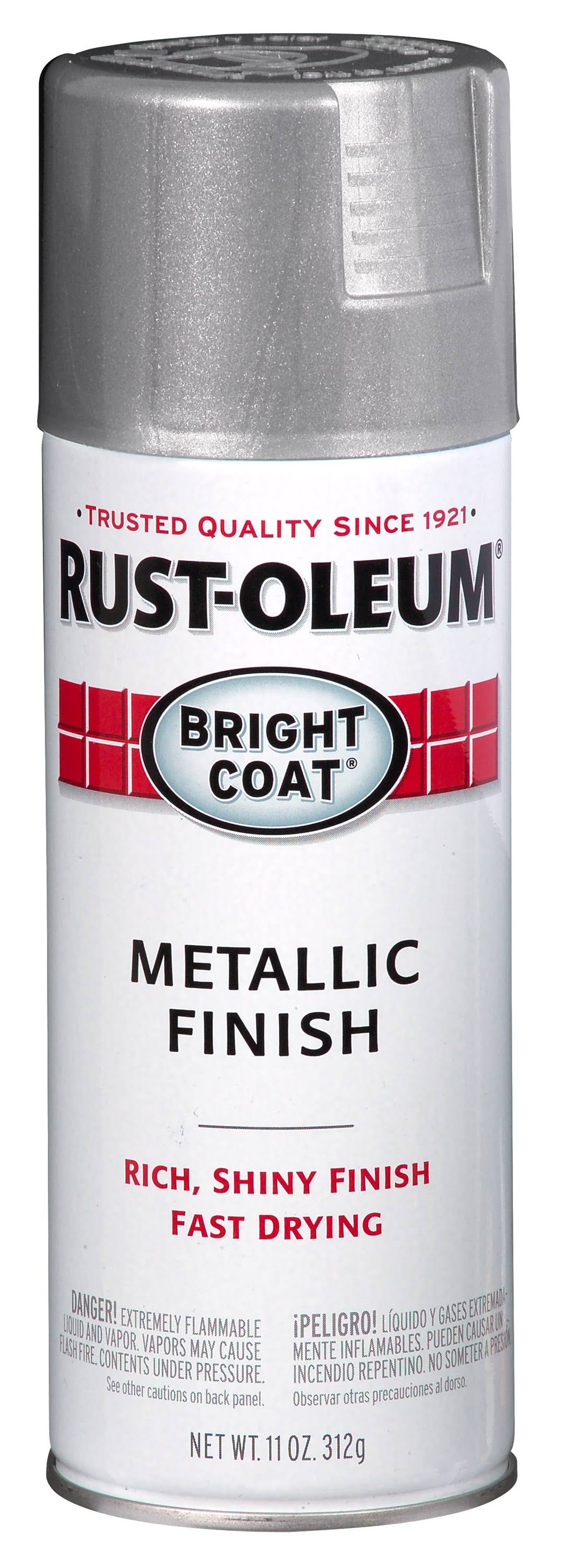 Rust-Oleum Bright Coat Aluminum Metallic Finish Spray Paint, 11 oz.