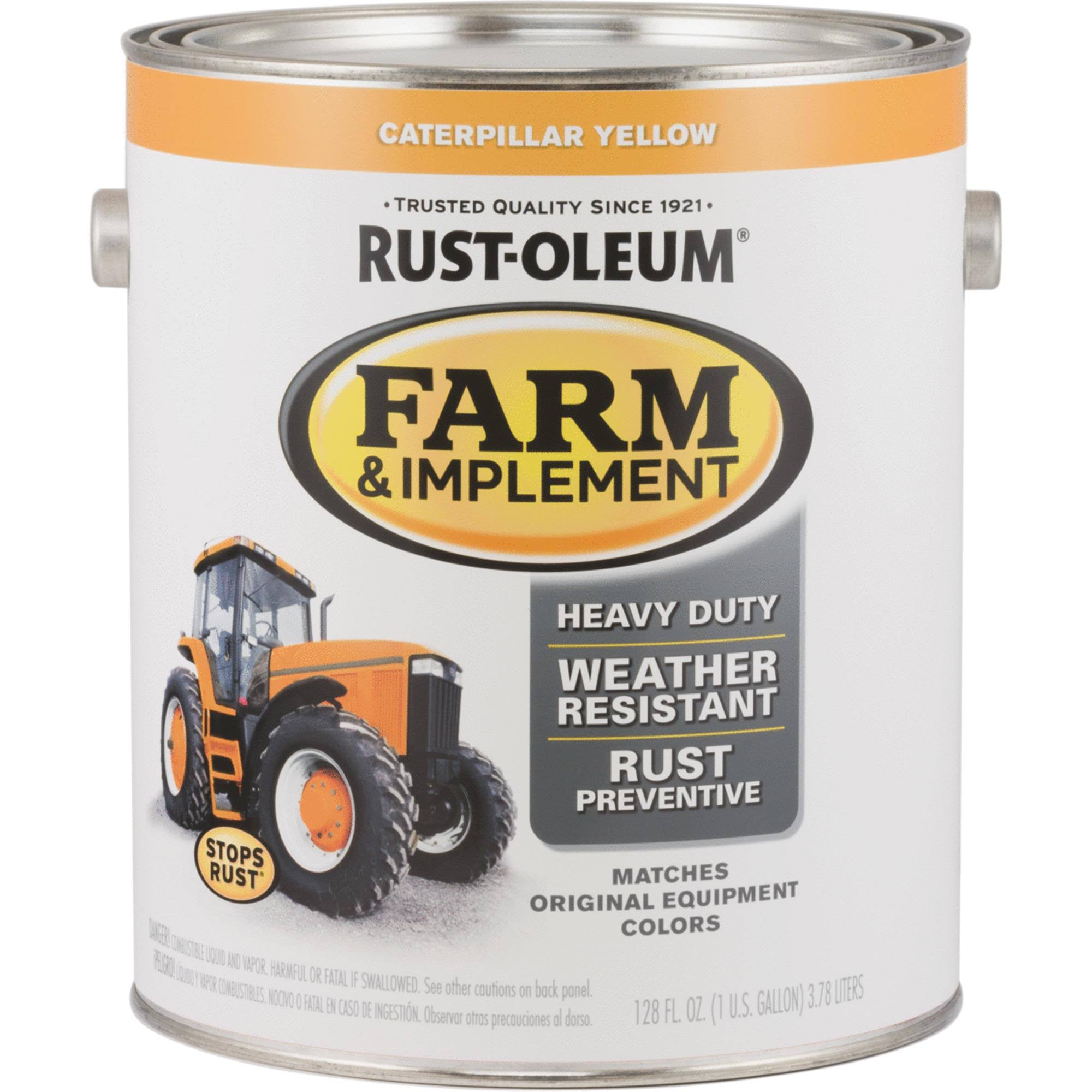Rust-Oleum Farm & Implement Enamel Caterpillar Yellow, 1 gal.