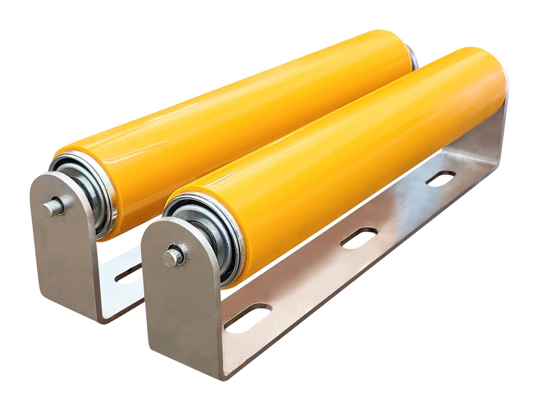 2 Pack, Polyurethane Coated Roller with Bracket, 10