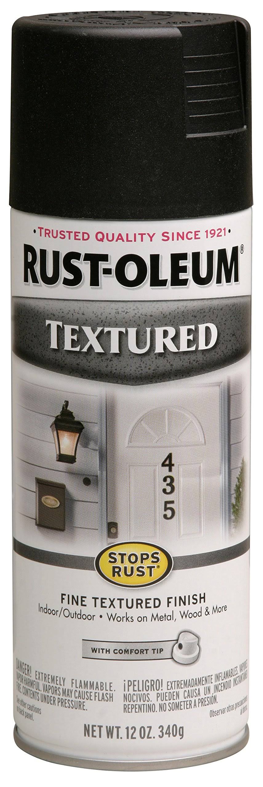 Rust-Oleum 12 oz Stops Rust Textured Spray Paint- Black