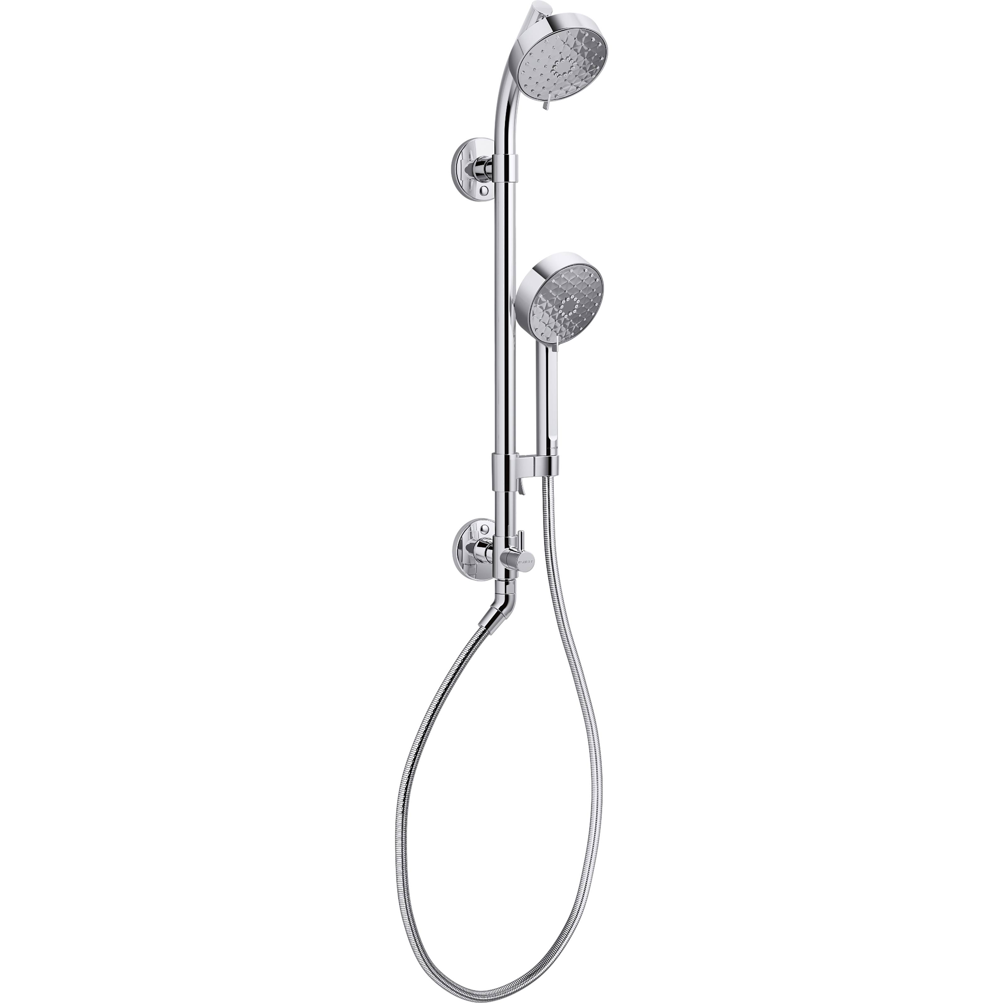 Kohler K-76471-G-CP Polished Chrome HydroRail-S Shower Column Kit with Awaken, 1.75 GPM