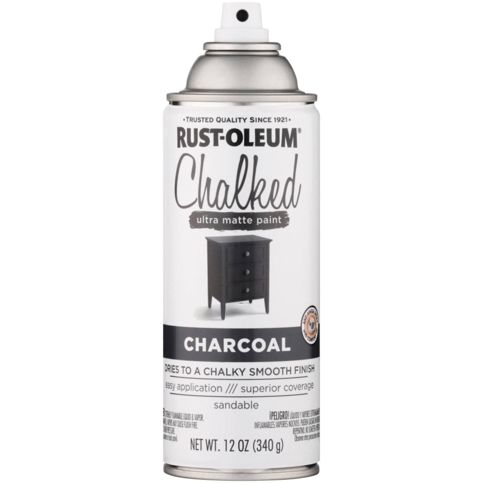 Rust-Oleum 12 oz. Charcoal Chalked Ultra Matte Spray Paint