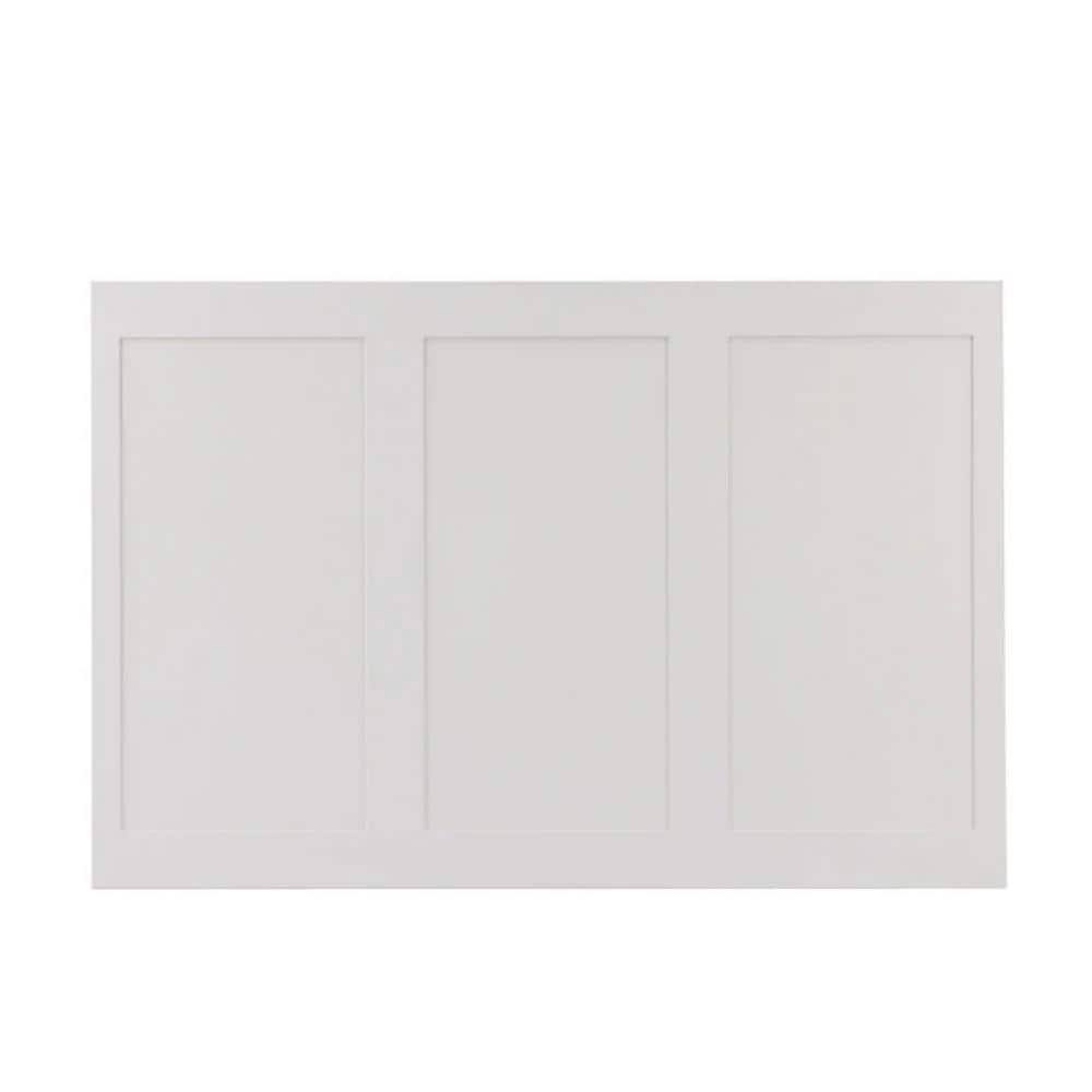 1/4 in. x 48 in. x 32 in. Shaker Style Primed MDF Wainscot Paneling