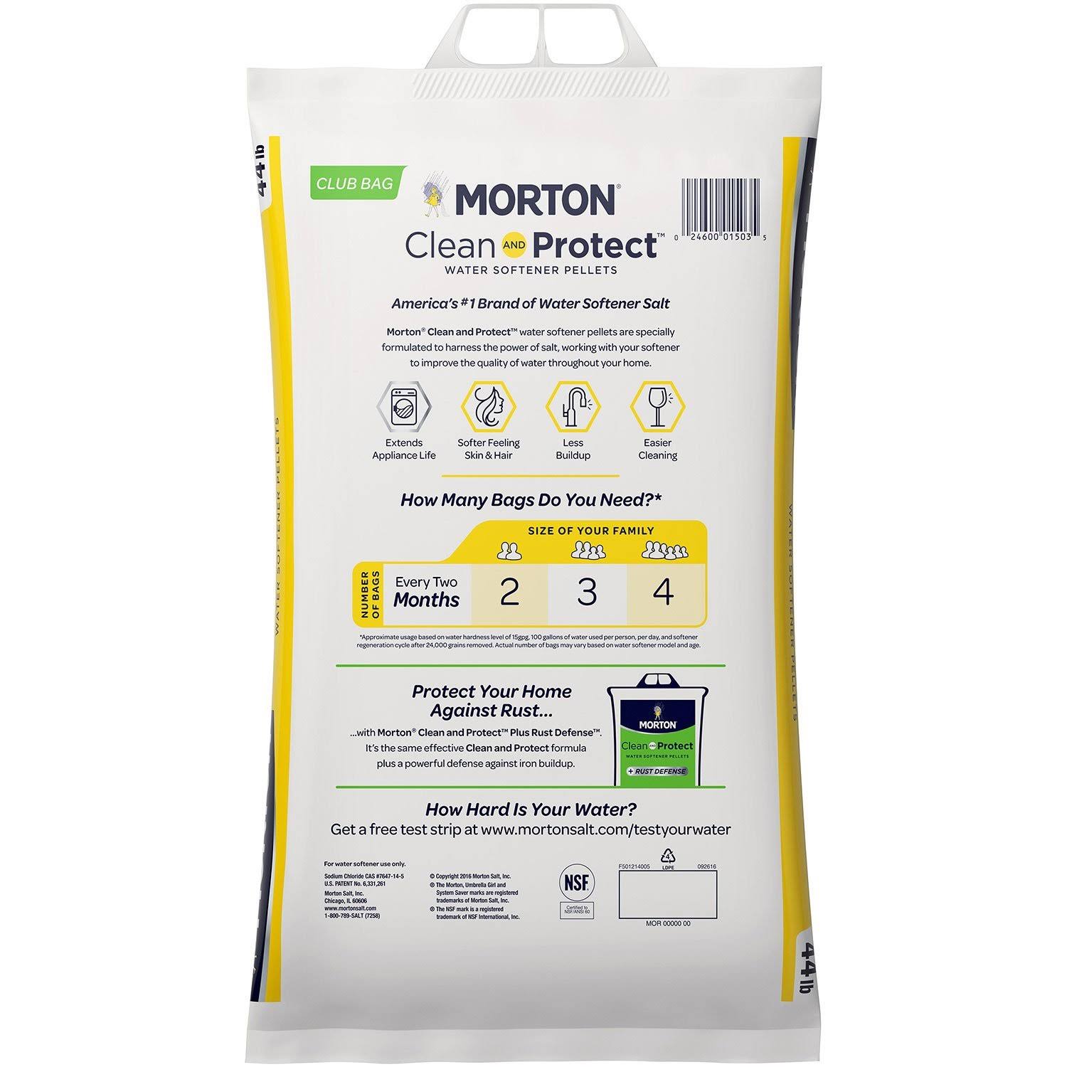 Morton Clean and Protect Water Softener Pellets- 44 lb