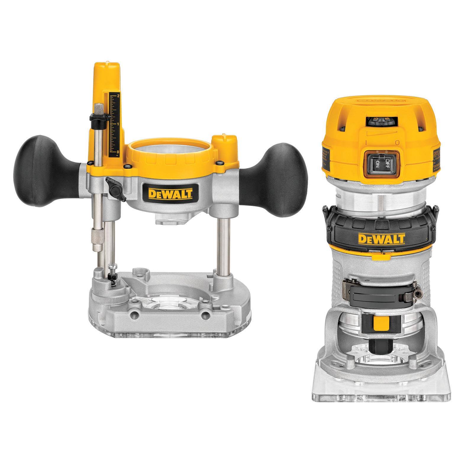 DEWALT- 1.25 HP MAX Torque Variable Speed Compact Router with LED's