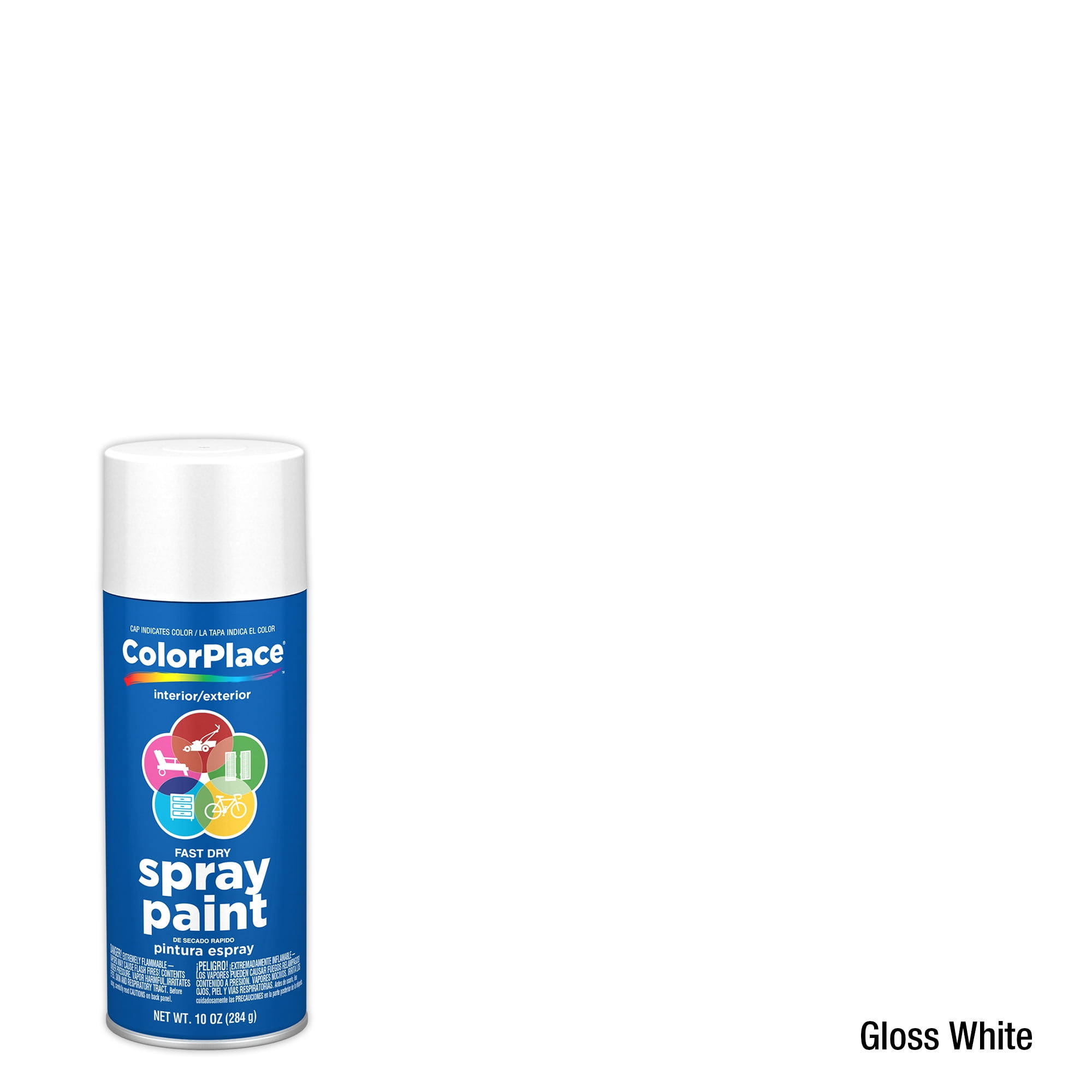 Colorplace Gloss Spray Paint, White