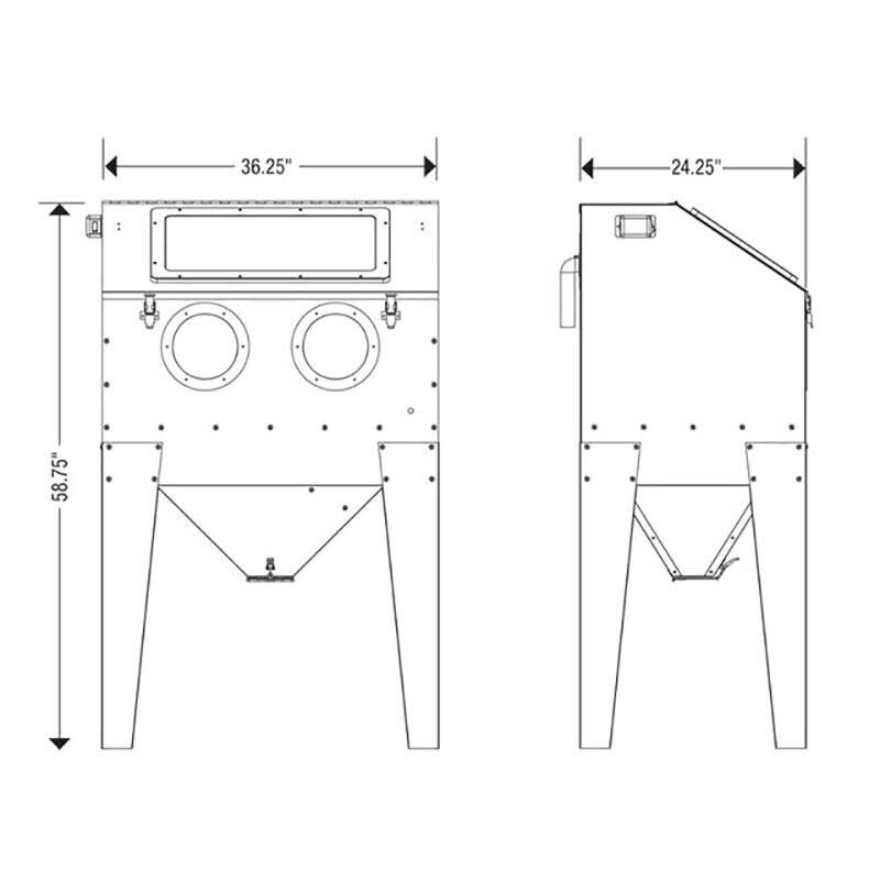 Eastwood B60 Abrasive Media Blast Cabinet