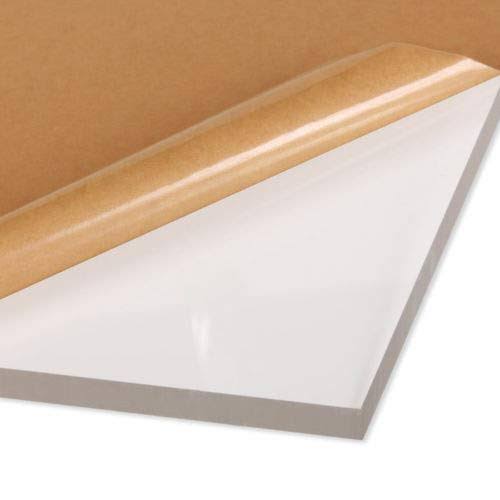 2 Pack 1/2 inch (12mm) Clear Acrylic Plexiglass Sheet 8 inchx12 inch Thick Cast AZM