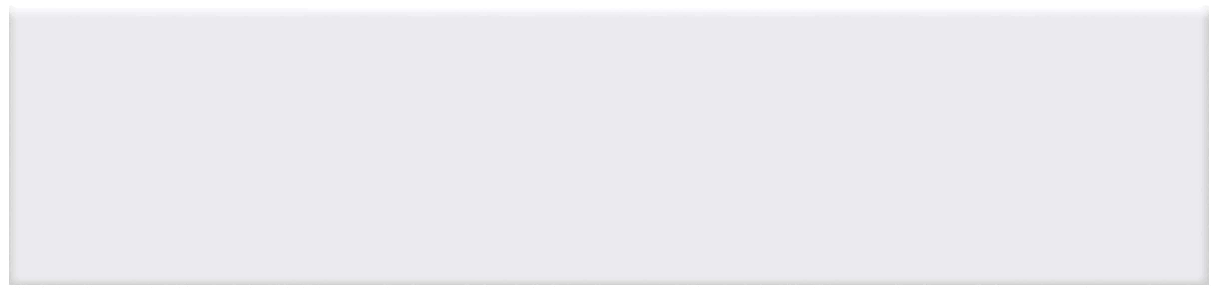 Satori Hudson Brilliant White Glossy Bullnose 2-in x 8-in Glossy Ceramic Wall Tile (0.1-sq. ft/ Piece)