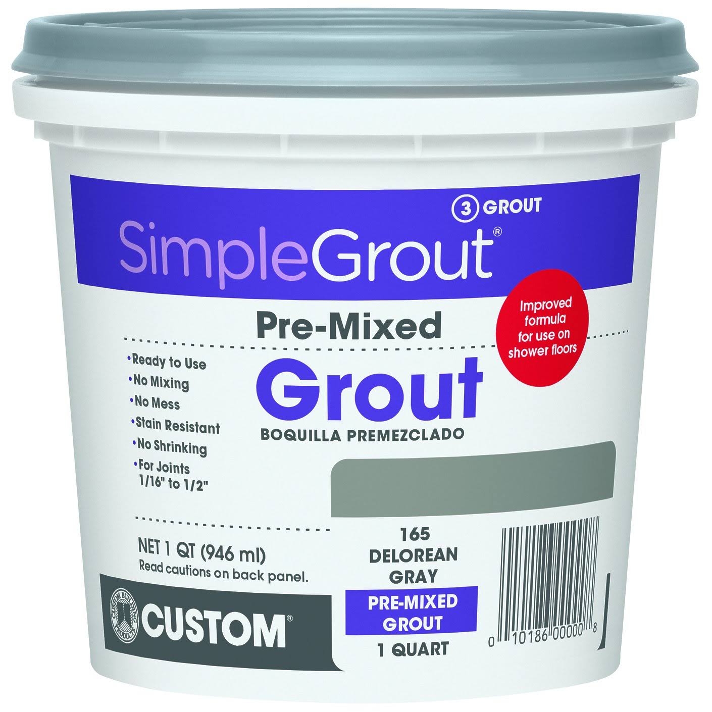 Custom Building Products 1 Quart Bright White Pre-Mixed Grout PMG381QT