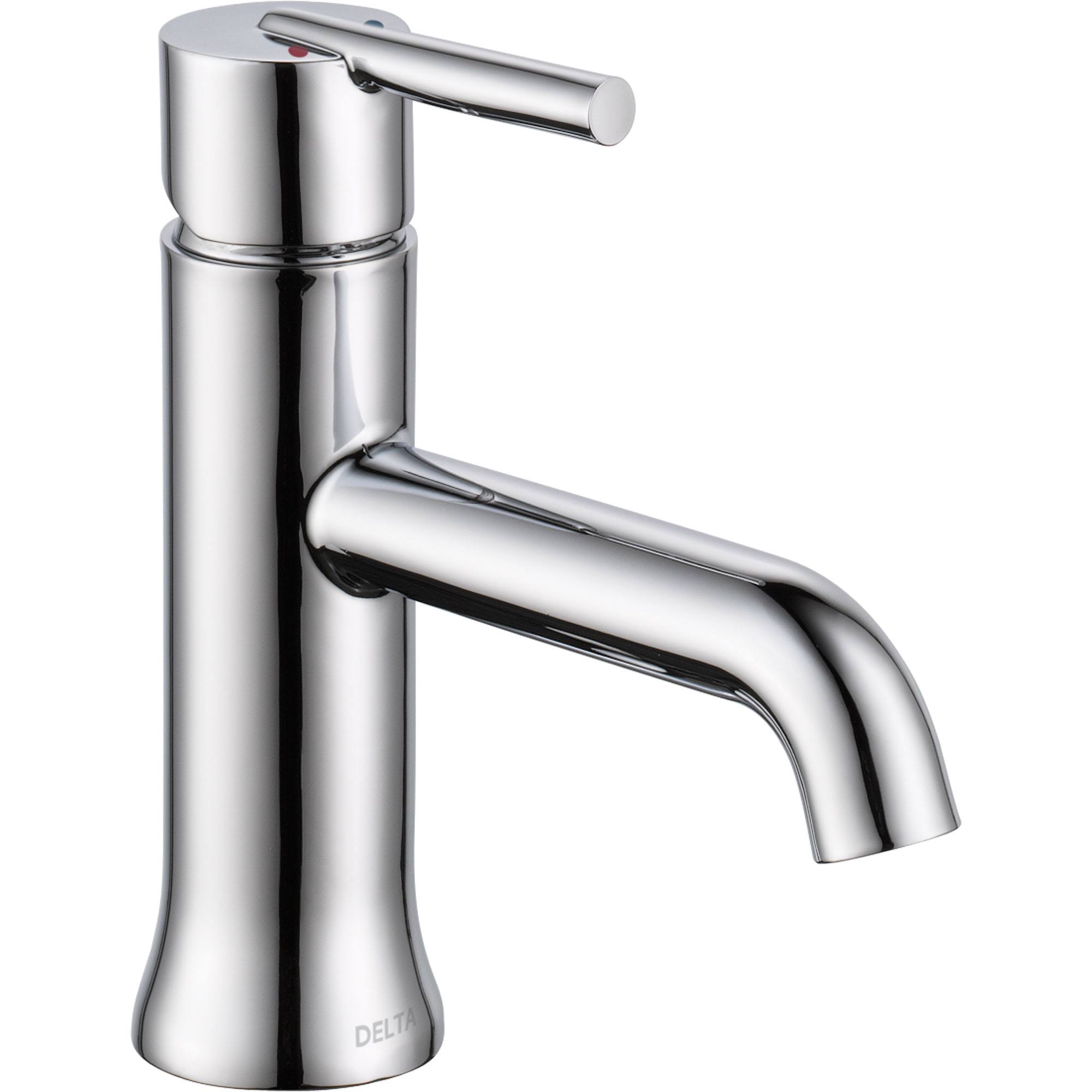 Delta Trinsic Bathroom Single Handle Single Hole Lavatory Faucet, Chrome
