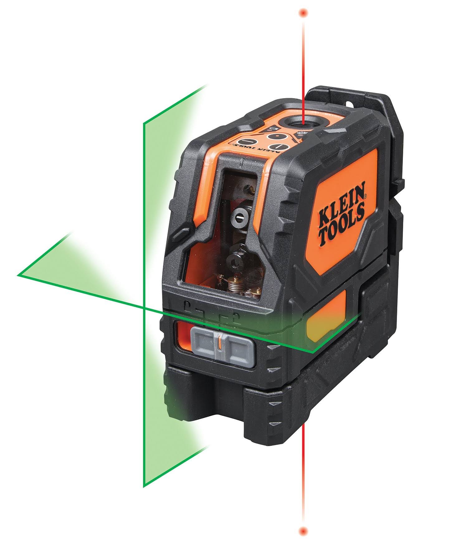 Klein Tools 93LCLG Laser Level, Self-Leveling Green Cross-Line & Red Plumb Spot