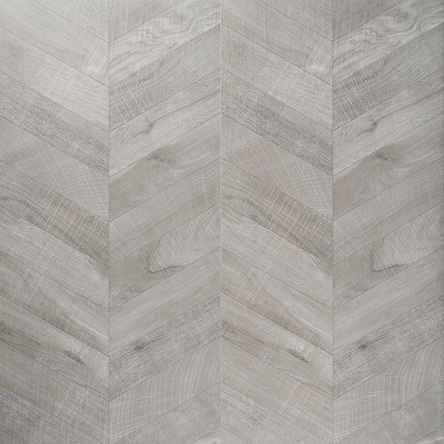 Ivy Hill Tile Montgomery Chevron Gray 24 in. x 48 in. Matte Porcelain Floor and Wall Tile (15.49 Sq. ft./Case)