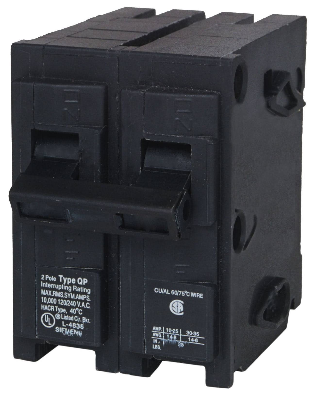 Siemens Q240 Circuit Breaker, 2-Pole 40-Amp