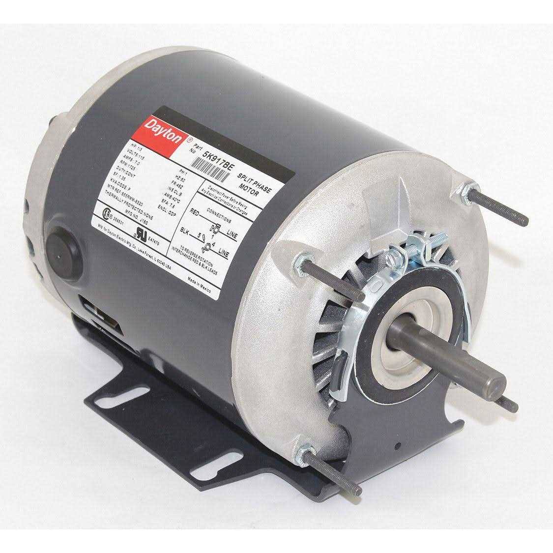 Dayton 5K917 GP Mtr, Split PH, ODP, 1/3 HP, 1725 RPM, 48