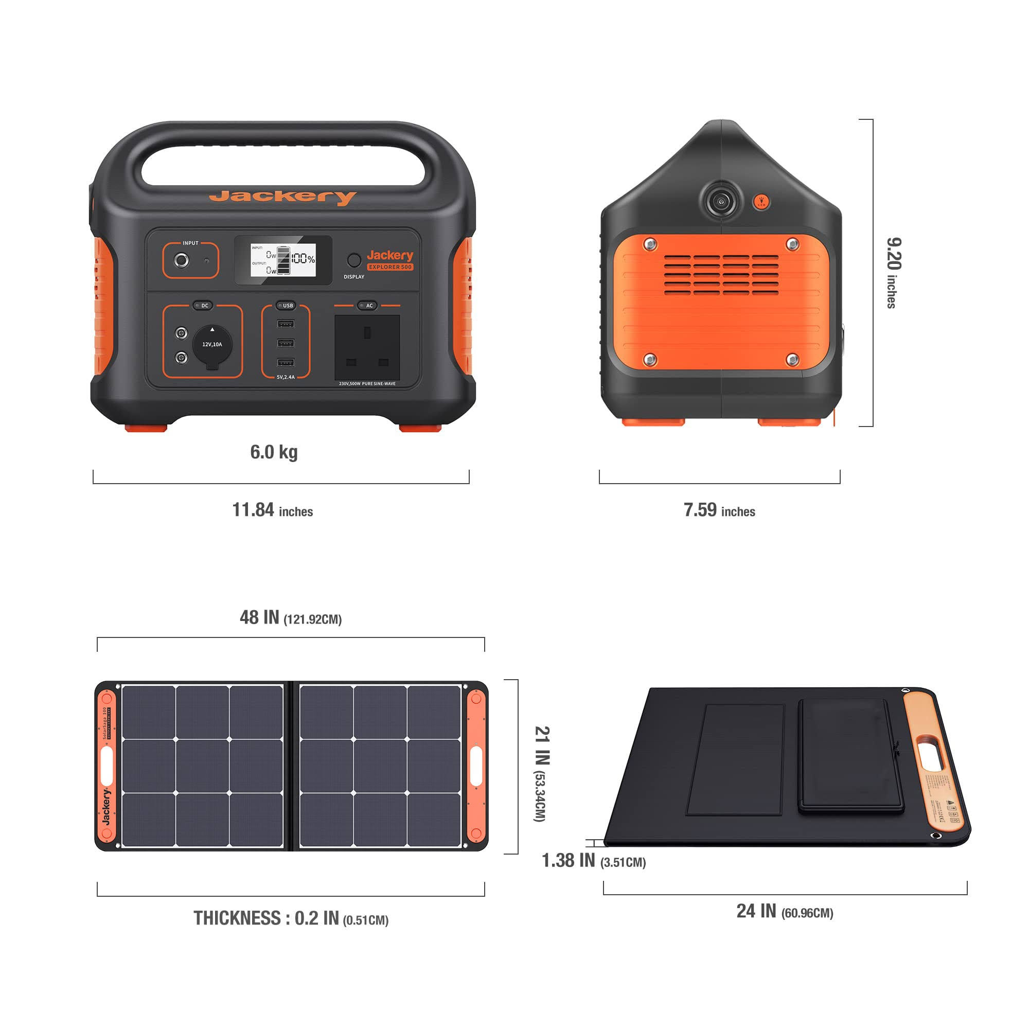 Jackery Explorer 550 Portable Power Station