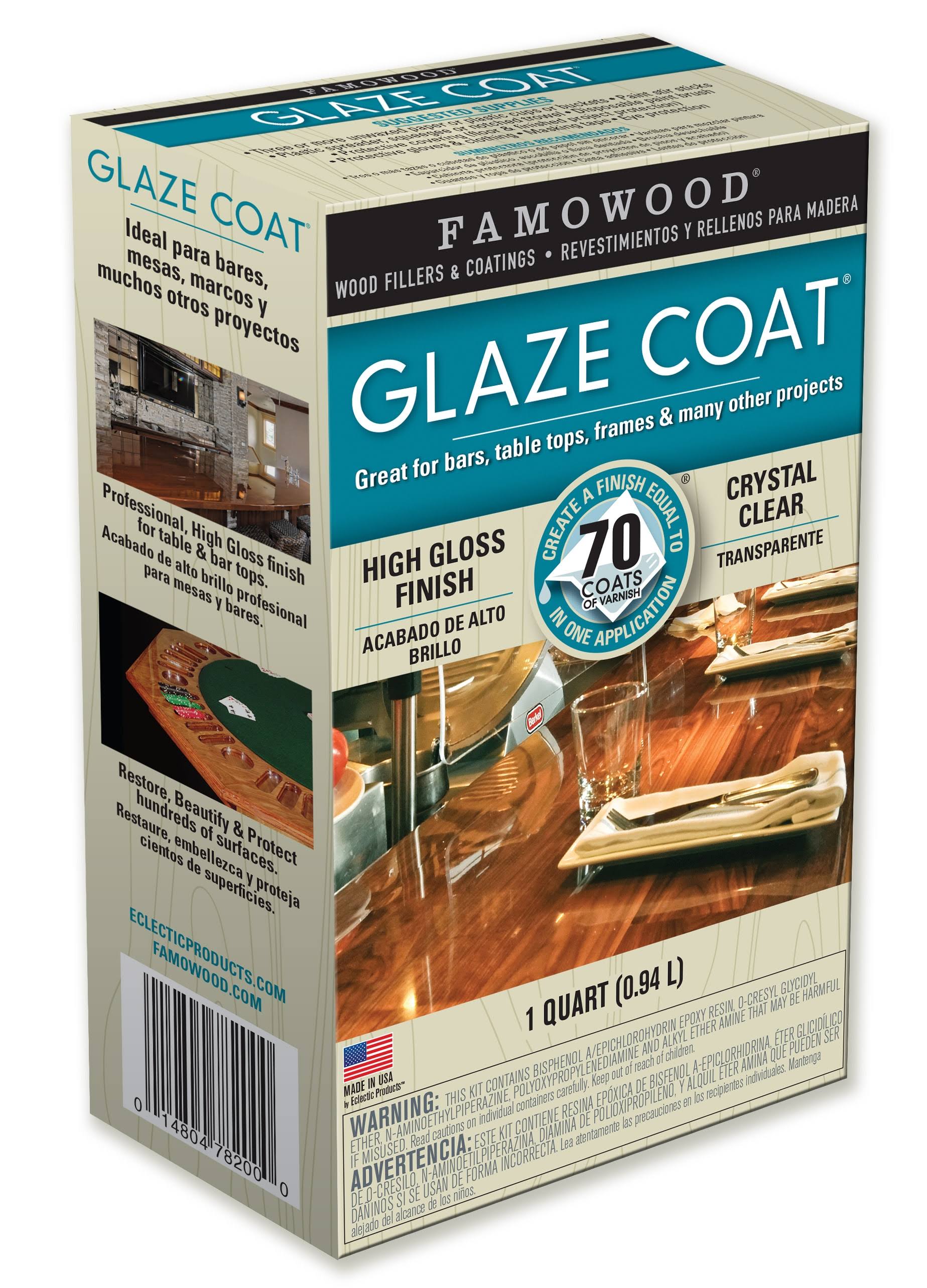 Famowood 1 qt. Glaze Coat Clear Epoxy Kit