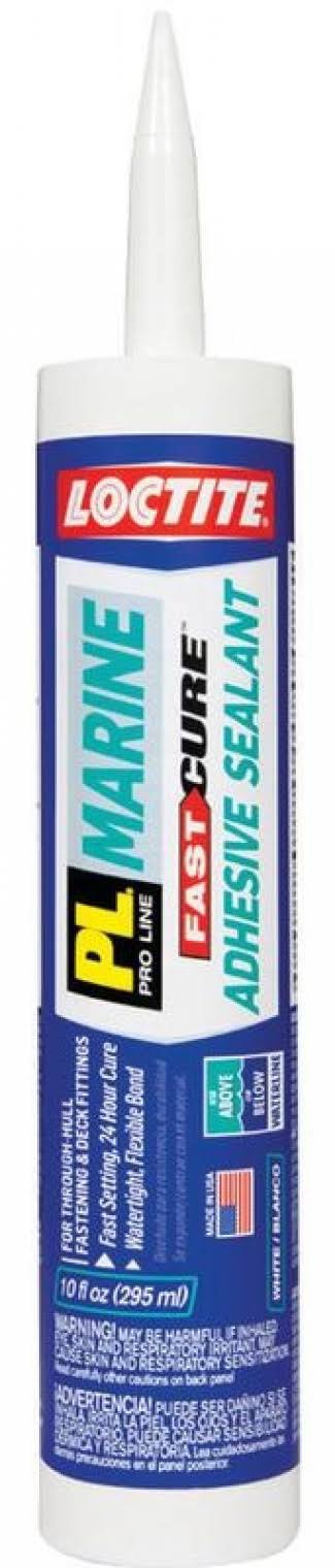 Loctite 2016891 PL Marine Fast Cure Adhesive Sealant, White, 10 oz