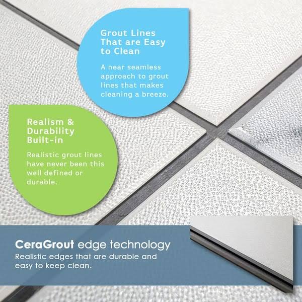 Lifeproof Overlook Slate 22 Mil x 11.9 in. W x 23.8 in. L Click Lock Waterproof Vinyl Tile Flooring (17.7 sqft/case)