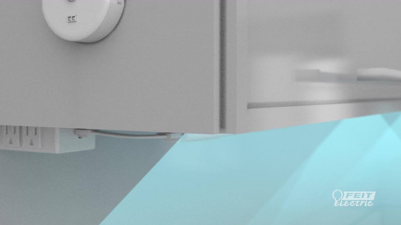 Feit Electric White Onesync Under Cabinet In-Line 2 AC Outlet Adapter with 18 in. Link Cable Power Cord (12-Pack)