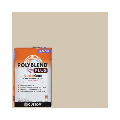 Polyblend Plus Sanded Grout, Bone, 25 lb
