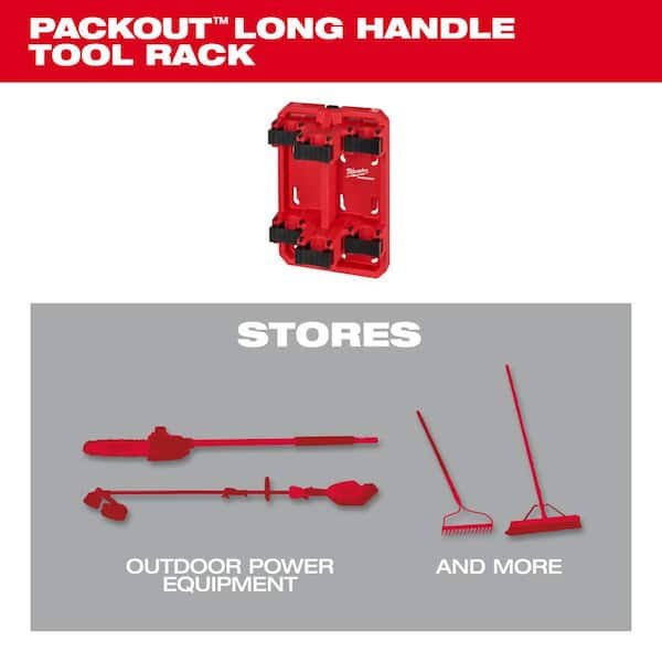 Milwaukee PACKOUT Long Handle Tool Rack (2-Pack)