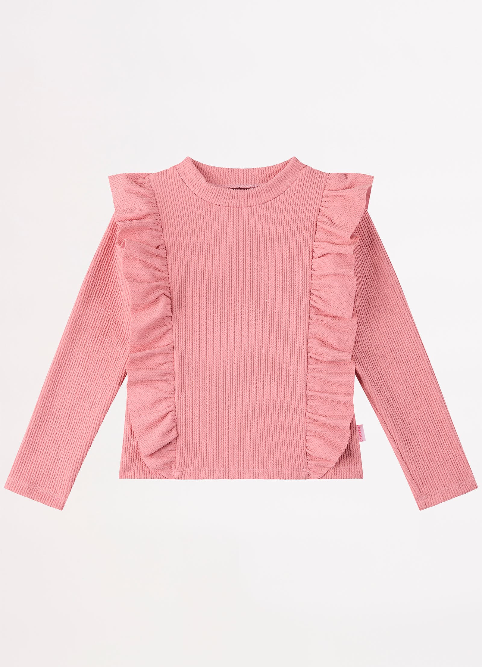 Girls Essential Rash Shirt  - Rose