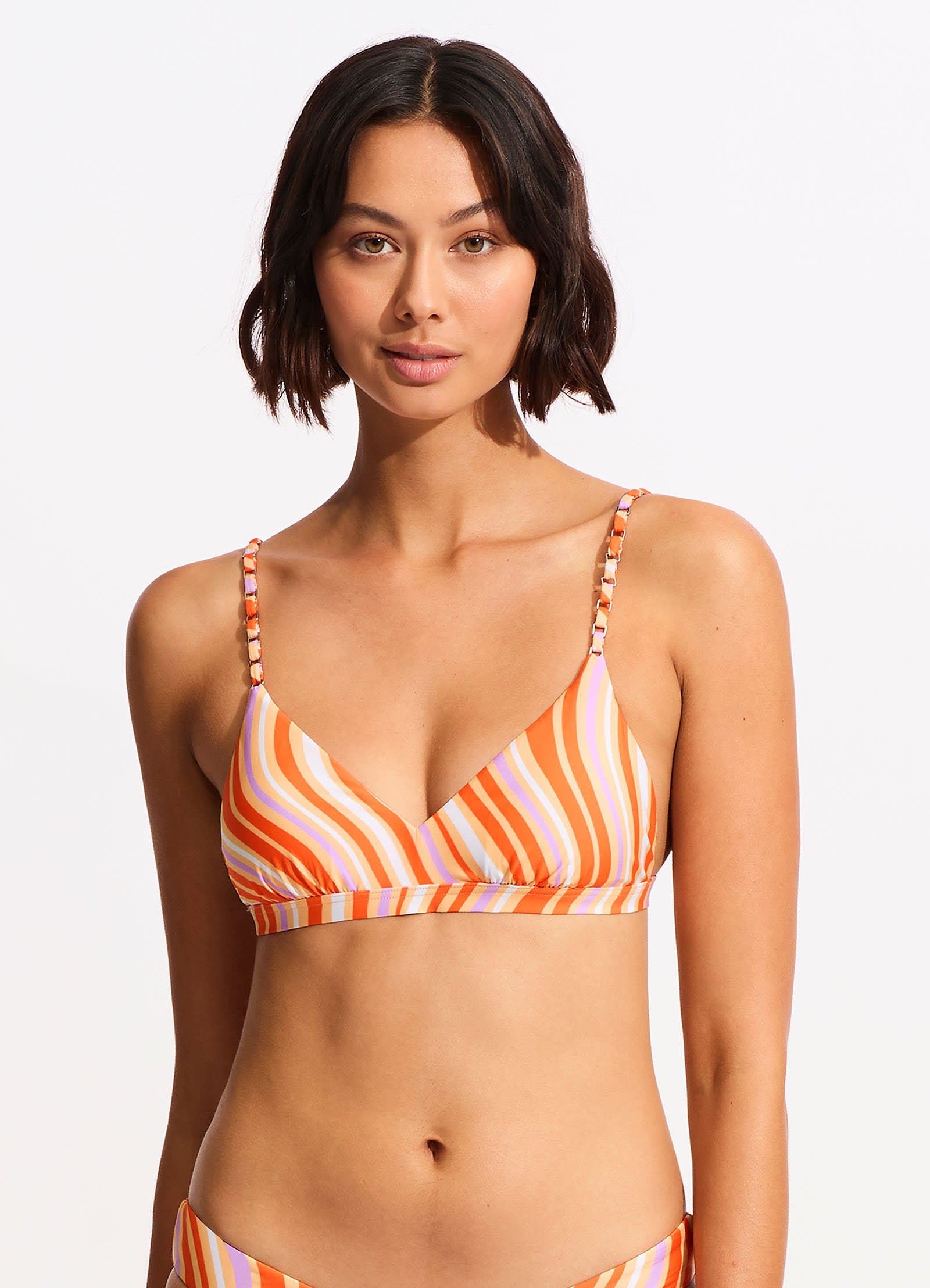 Mod Squad FixedTri Bra - Mandarin