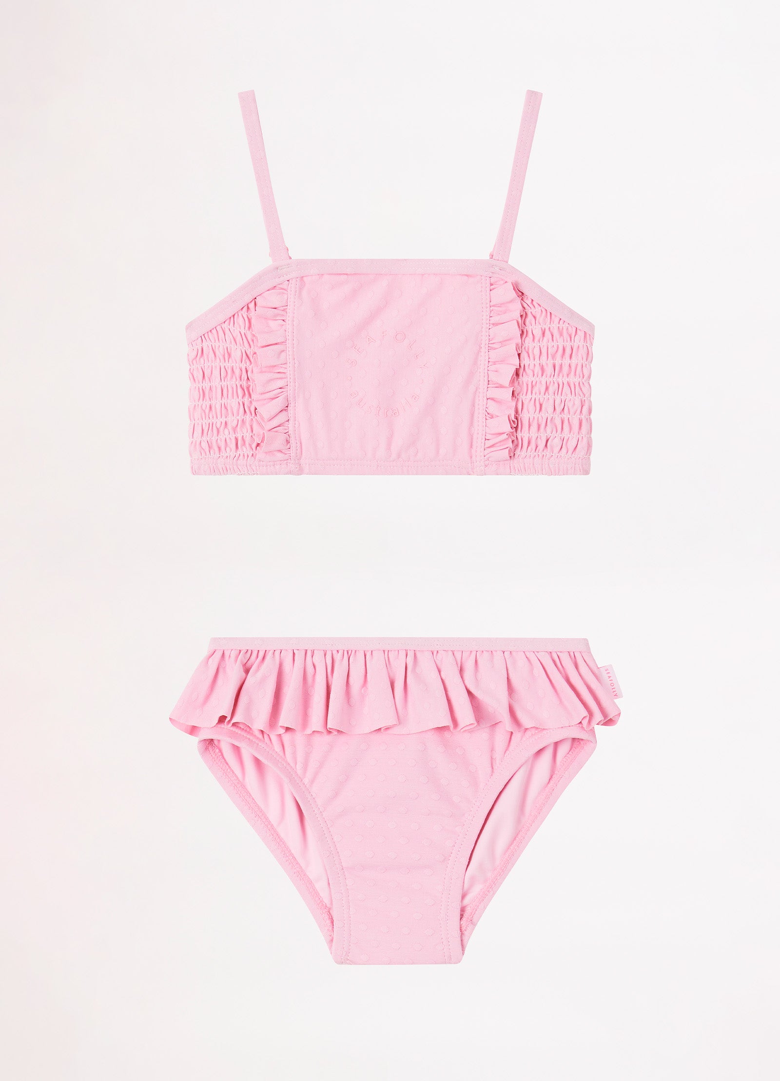 Girls Summer Essential Square Neck Bikini  - Sweet Lilac