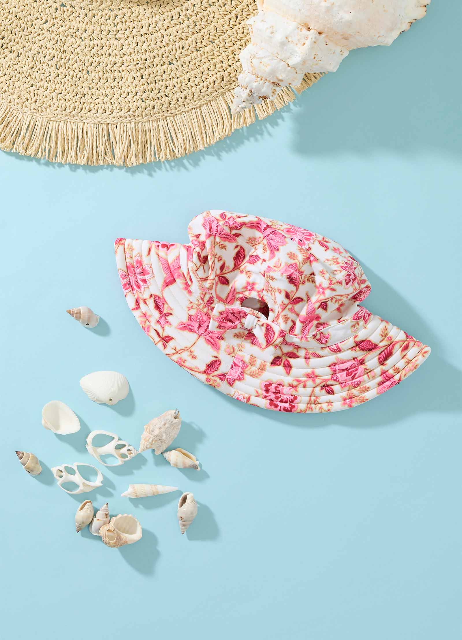 Silk Road Girls Swim Bucket Hat - Pink