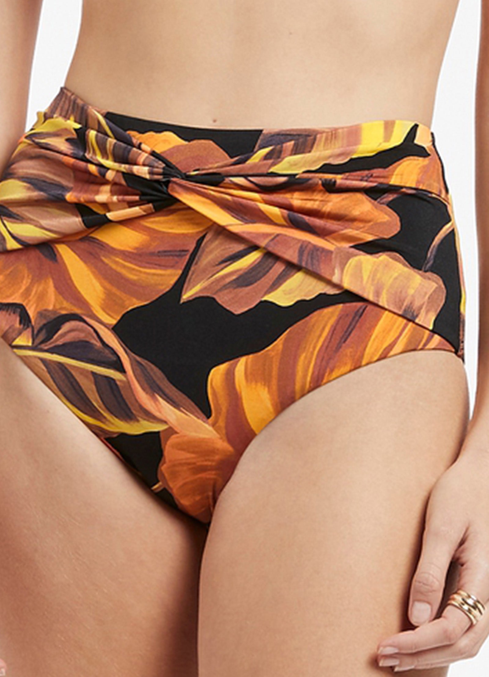 Palmas Twist Front Pant - Black