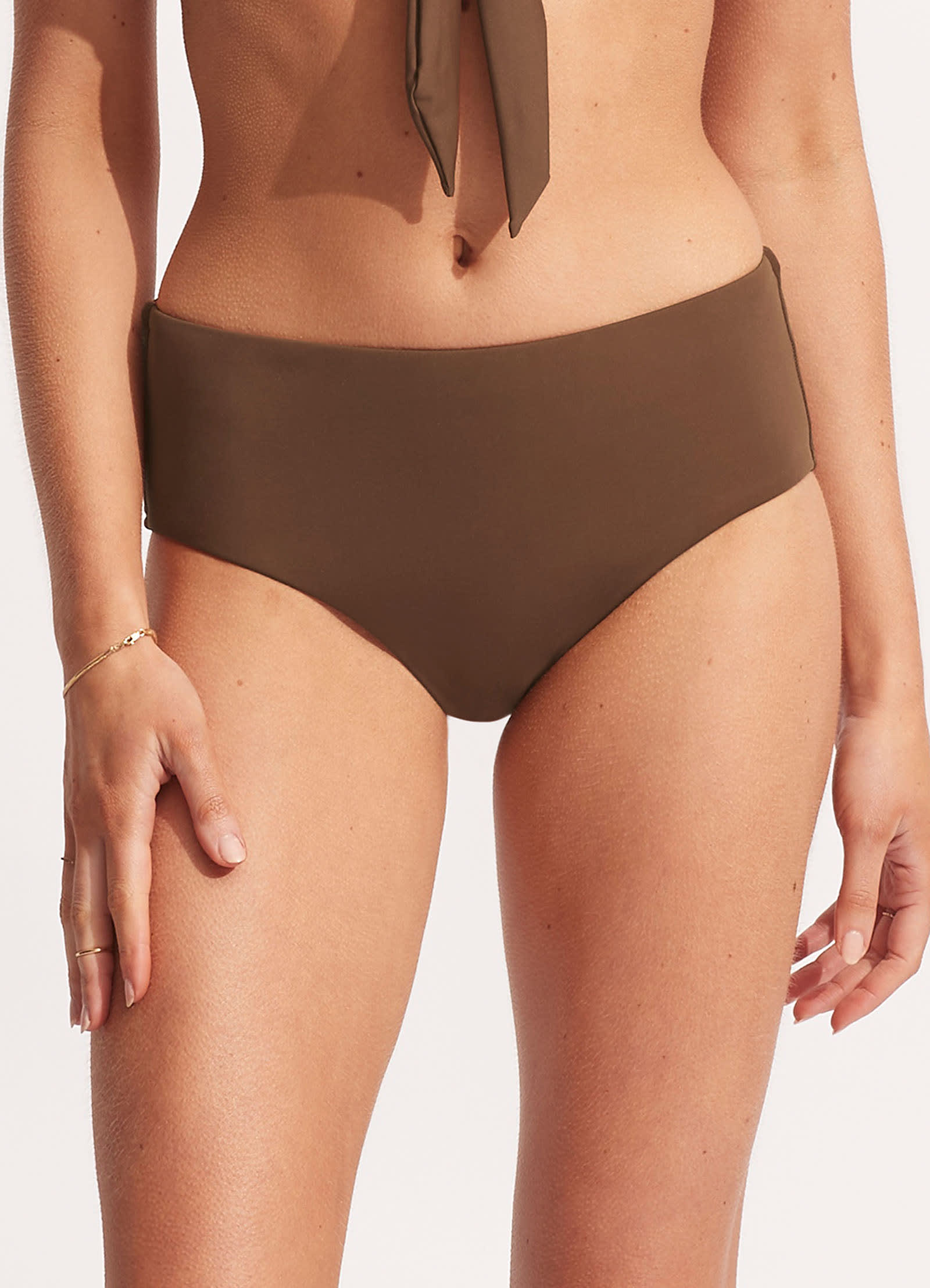 Seafolly Collective Wide Side Retro - Tiramisu