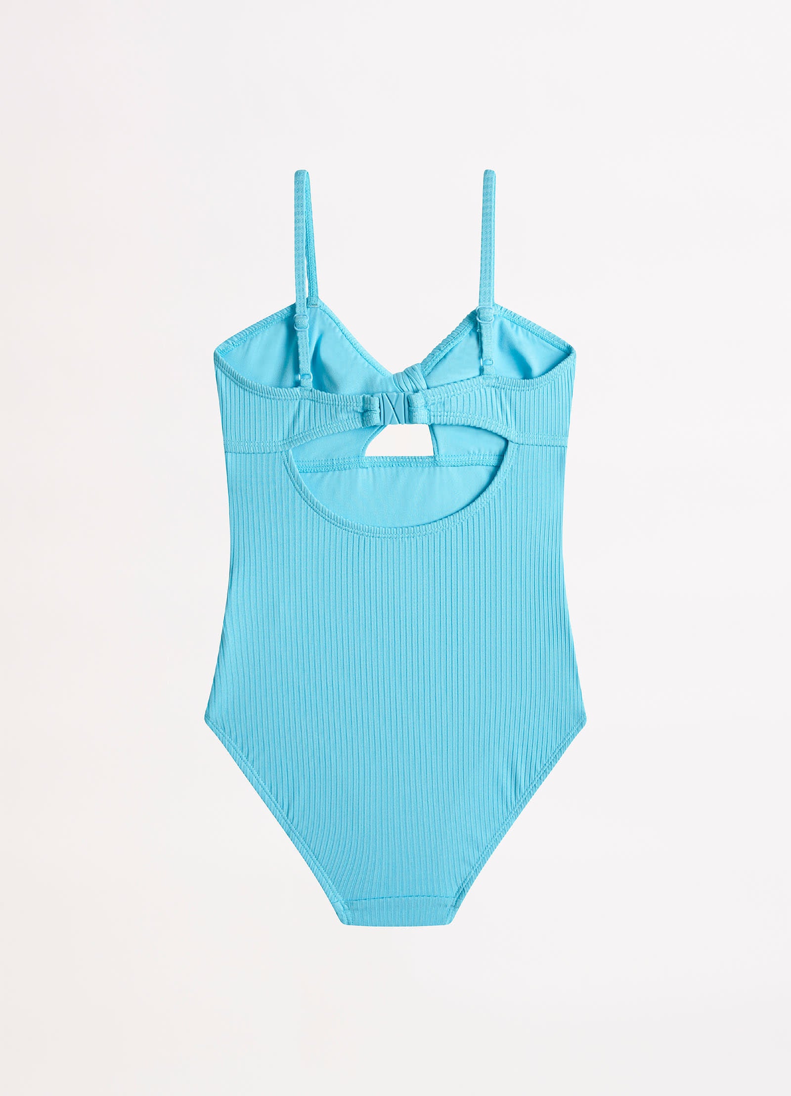 Summer Essential Girls Tie Front One Piece - Sky