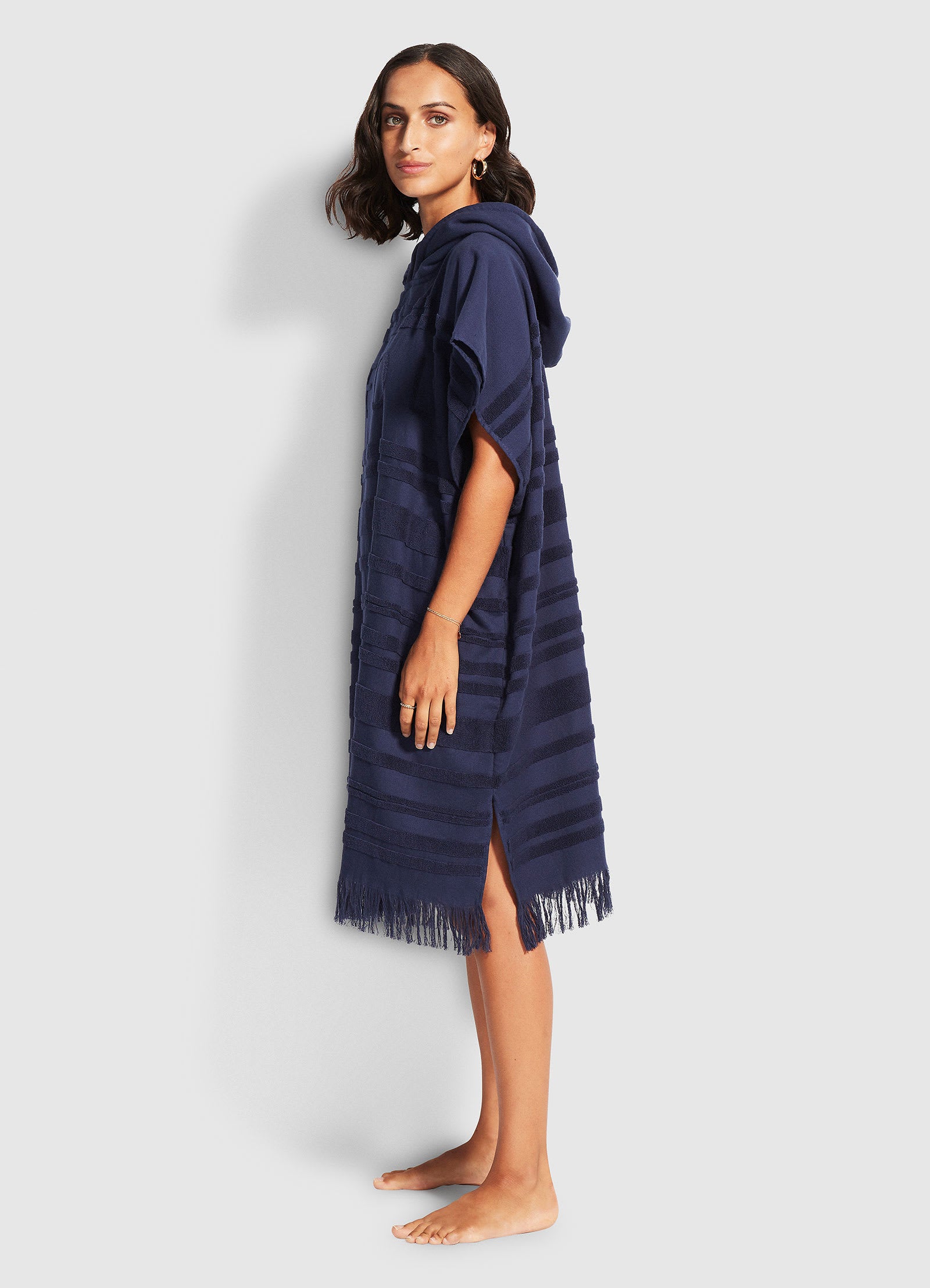 Seaside Towel Poncho - True Navy